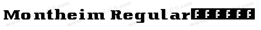 Montheim Regular字体转换